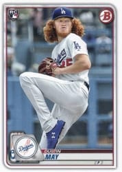 2020 Bowman Base Set Dustin May #38 card