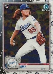 2020 Bowman Chrome Base Set Dustin May #96 card