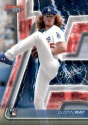 2020 Bowman's Best Base Set Dustin May #19 card