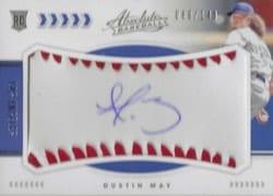 2020 Panini Absolute Base Set Dustin May #131 card
