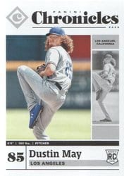 2020 Panini Chronicles Base Set Dustin May #36 card
