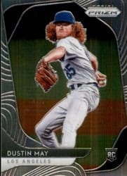 2020 Panini Prizm Base Set Dustin May #126 card