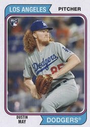 2020 Topps Archives Base Set Dustin May #141 card