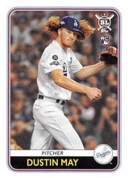 2020 Topps Big League Base Set Dustin May #60 card
