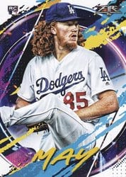 2020 Topps Fire Base Set Dustin May #110 card