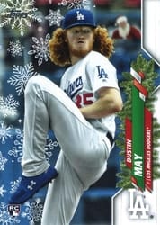 2020 Topps Holiday Base Set Dustin May #HW62d card