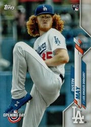 2020 Topps Opening Day Base Set Dustin May #57 card