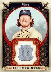 2023 Topps Allen & Ginter Relics (Pattern B) Dustin May #AGRB-DM card