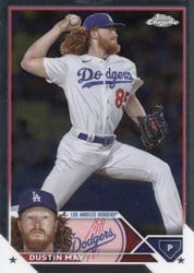 2023 Topps Chrome Update Base Set Dustin May #USC48 card