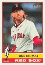 2025 Topps Heritage Base Set Dustin May #687 card