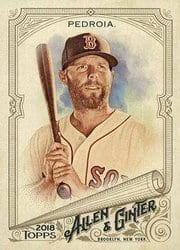 2018 Topps Allen & Ginter Base Set Dustin Pedroia #121 card