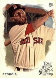 2019 Topps Allen & Ginter Base Set Dustin Pedroia #364 card