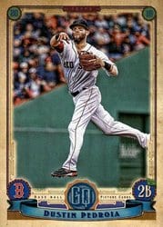 2019 Topps Gypsy Queen Base Set Dustin Pedroia #75 card