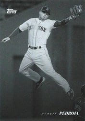 2022 Topps Black & White Base Set Dustin Pedroia #38 card