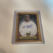 2023 Topps Gilded Collection Gallery of Gold Autographs Dustin Pedroia #GOG-DP card