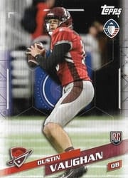 2019 Topps AAF Base Set Dustin Vaughan #169 card