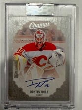 2023-24 Upper Deck Clear Cut Champs Autos Dustin Wolf #C-DW card