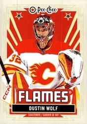 2025-26 O-Pee-Chee Base Retro Dustin Wolf #96 card