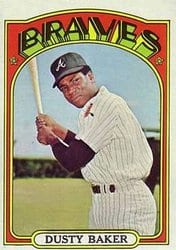 1972 Topps Base Set Dusty Baker #764 card