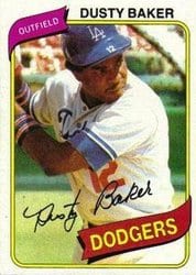 1980 Topps Base Set Dusty Baker #255 card