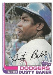 1982 Topps Base Set Dusty Baker #375 card