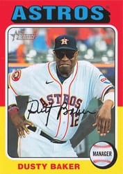 2024 Topps Heritage Mini Base Set Dusty Baker #283 card