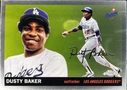 2025 Topps Chrome Platinum Base Set Dusty Baker #391 card