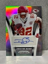 2024 Panini Prizm Flashback Autographs Dwayne Bowe #FBA-DBE card