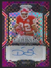 2024 Panini Prizm Franchise Legends Signatures Dwayne Bowe #FL-DBE card