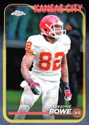 2024 Topps Chrome Base Set Dwayne Bowe #100 card