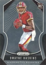 2019 Panini Prizm Base Set Dwayne Haskins #303 card