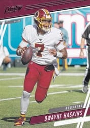 2020 Panini Prestige Base Set Dwayne Haskins #161 card