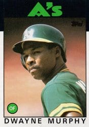 1986 Topps Base Set Dwayne Murphy #8 card