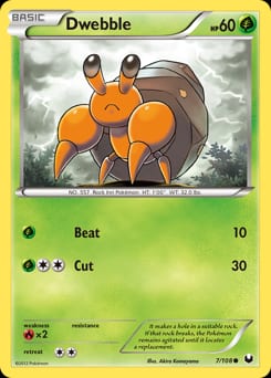 Dark Explorers Dwebble #7 card