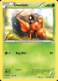 Legendary Treasures Dwebble #13 card