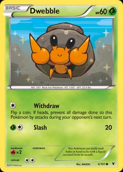 Noble Victories Dwebble #6 card
