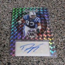 2023 Panini Mosaic Scripts Dwight Freeney #S29 card
