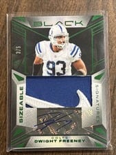 2024 Panini Black Sizeable Signatures Jersey Dwight Freeney #9 card