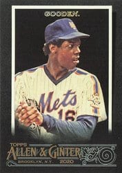 2020 Topps Allen & Ginter X Base Set Dwight Gooden #314 card