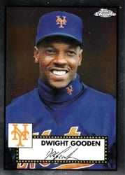 2021 Topps Chrome Platinum Anniversary Base Set Dwight Gooden #592 card