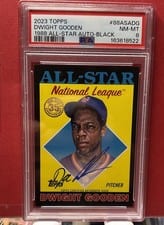2023 Topps 1988 Topps Baseball All-Star Autographs Dwight Gooden #88ASA-DG card