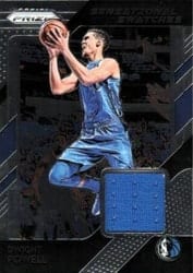 2018-19 Panini Prizm Sensational Swatches Dwight Powell #44 card