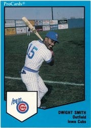 1989 ProCards FutureStars AAA Base Set Dwight Smith #1708 card