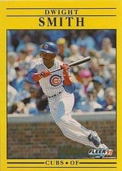 1991 Fleer Base Set Dwight Smith #432 card