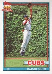 1991 Topps Base Set Dwight Smith #463 card