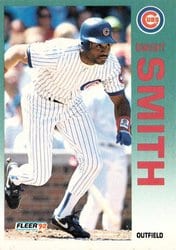 1992 Fleer Base Set Dwight Smith #392 card