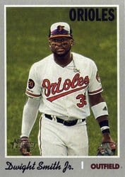 2019 Topps Heritage Base Set Dwight Smith Jr. #620 card