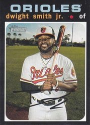 2020 Topps Heritage Base Set Dwight Smith Jr. #434 card
