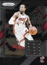 2018-19 Panini Prizm Sensational Swatches Dwyane Wade #38 card