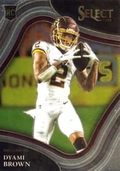 2021 Panini Select Base Set Dyami Brown #367 card